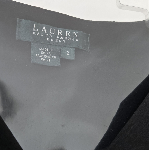 Lauren Ralph Lauren Womens Knit Long Sleeves Cocktail and Party Dress - Picture 2 of 4